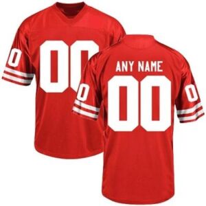 Custom Nebraska Cornhuskers Jersey Name and Number NCAA College Football Red