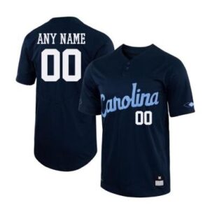 Custom North Carolina Baseball Jersey Name and Number Tar Heels College Navy