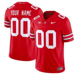 Custom Ohio State Buckeyes Jersey Name, Number Football Stitched Red