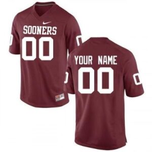 Custom Oklahoma Sooners Jersey Name and Number NCAA College Football Replica Red