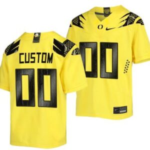 Custom Oregon Ducks Jersey NCAA College Football Vapor Fusion Yellow