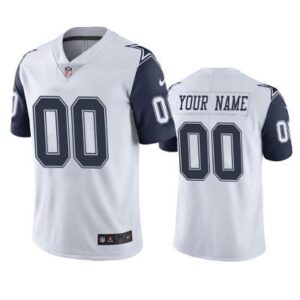 Custom Personalized Cowboys Jersey Name And Number White Football