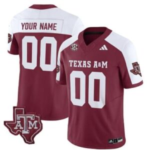Custom Texas A&M Aggies Jersey – Vapor Limited Alternate Red – College Football – All Stitched