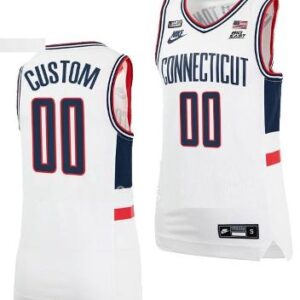 Custom UConn Huskies Jersey College Basketball Alumni White