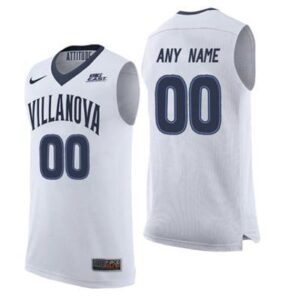 Custom Villanova Wildcats Jersey College Basketball Name and Number White