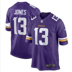 Daniel Jones Minnesota Vikings Game Jersey Purple