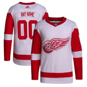 Detroit Red Wings Hockey Away White Custom Jersey  All Stitched