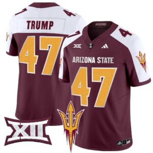 Donald Trump Jersey #47 Arizona State Sun 2024 Vapor Limited Maroon Alternate