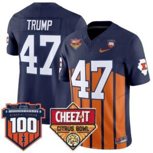 Donald Trump Jersey #47 Illinois Fighting 2025 Cheez-It Citrus Bowl Throwback