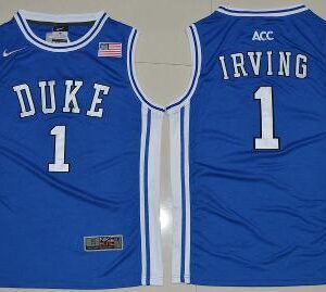 Duke Blue Devils #1 Kyrie Irving Basketball NCAA Basketball Jersey Blue Vintage