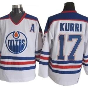 Edmonton Oilers #17 Jari Kurri Vintage CCM Jersey - White