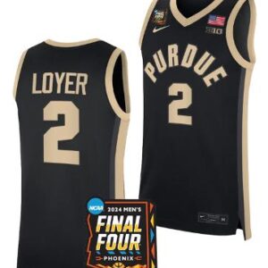 Fletcher Loyer Jersey Purdue Boilermakers 2024 NCAA Final Four Basketball Black