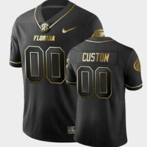 Florida Gators Custom Jersey Name and Number Black College Football Golden Edit