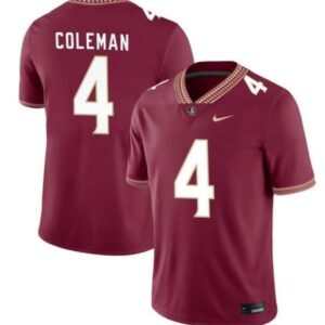 Florida State Seminoles #4 Keon Coleman Garnet Stitched Football Jersey