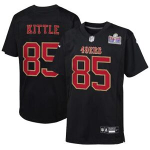 George Kittle #85 Black San Francisco 49ers Super Bowl LVIII Jersey