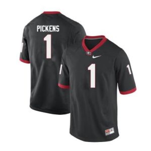 Georgia Bulldogs #1 George Pickens College Football Jersey Limited Black