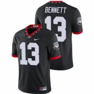 Georgia Bulldogs #13 Stetson Bennett Black College Football Stitched Jersey