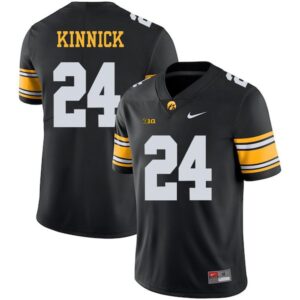 Iowa Hawkeyes #24 Nile Kinnick Black College Football Jersey