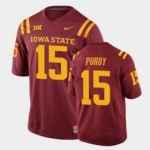 Iowa State Cyclones #15 Brock Purdy College Football Cardinal Wine Red Jersey