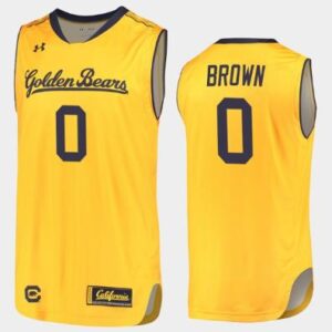 Jaylen Brown Jersey California Golden Bears College Basketball Yellow #0