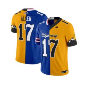 Josh Allen Jersey #17 Wyoming Cowboys Split Vapor Limited Football Stitched
