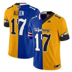 Josh Allen Jersey #17 Wyoming Cowboys Split Vapor Limited Football Stitched