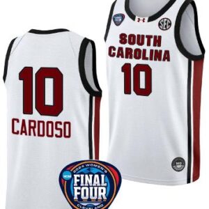 Kamilla Cardoso Jersey #10 South Carolina Gamecocks 2024 NCAA Final Four White
