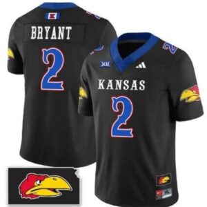 Kansas Jayhawks #2 Jacobee Bryant Black Stitched College Football Jersey