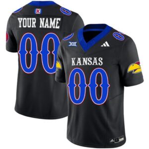 Kansas Jayhawks ACTIVE PLAYER Custom Black 2023 F.U.S.E. Vapor Limited Stitched