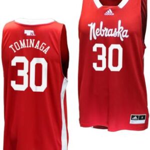 Keisei Tominaga Jersey #30 Nebraska Cornhuskers Basketball Throwback 2023-24 Red
