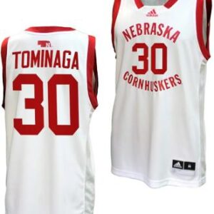 Keisei Tominaga Jersey #30 Nebraska Cornhuskers Basketball Uniform 2023-24 White