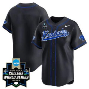 Kentucky Wildcats College Baseball World Series Jersey  Black