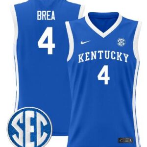 Koby Brea Jersey #4 Kentucky Wildcats Lightweight Basketball Royal