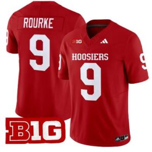 Kurtis Rourke Jersey #9 Indiana Hoosiers Vapor Limited Football Crimson