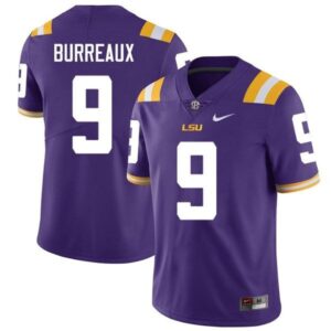 LSU Tigers #9 Joe Burreaux Purple Limited Stitched College Football Jersey