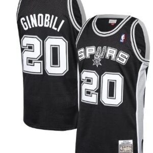 Manu Ginobili San Antonio Spurs 2002-03 Classics Jersey Black