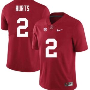 Men's Alabama Crimson Tide #2 Jalen Hurts Football Jersey Red