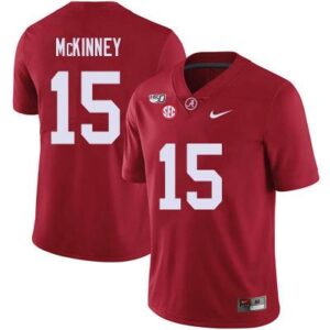 Men's Alabama Crimson Tide Xavier McKinney 150th Anniversary College Jersey Red