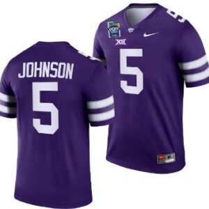 Men's Avery Johnson Jersey #5 Kansas State Wildcats 2023 Pop-Tarts Bowl Footbal