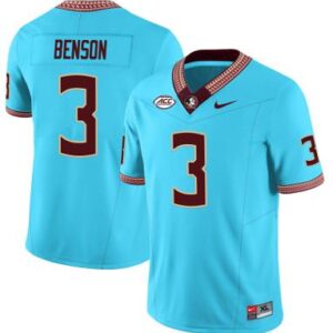 Men's Benson #3 NCAA Florida State Seminoles Football Jersey