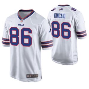Men's Bills 86 Dalton Kincaid White Stitched Limited Jersey