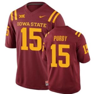 Men's Brock Purdy Iowa State Jersey #15 NCAA College Football Red