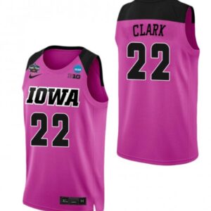 Men's Caitlin Clark Iowa Hawkeyes Pink College Basketball Final Four Jersey