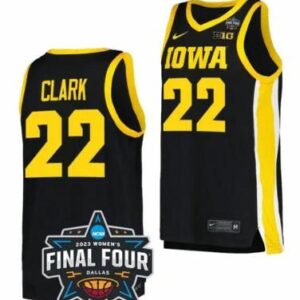 Men Caitlin Clark Jersey Iowa Hawkeyes College 2023 Championship Bound Black #22