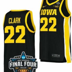 Men's Caitlin Clark Jersey #22 Iowa Hawkeyes College Championship Black