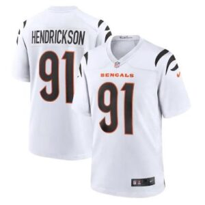 Men's Cincinnati Bengals #91 Trey Hendrickson Football Jersey White All Stitched
