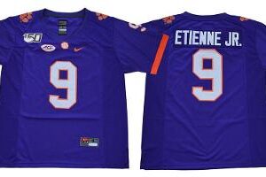 Travis Etienne Jr. Clemson Tigers Jersey – 150th Anniversary College Purple – All Stitched