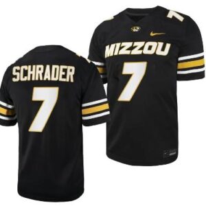 Men's Cody Schrader #7 Jersey Missouri Tigers NIL Football Jersey - Black