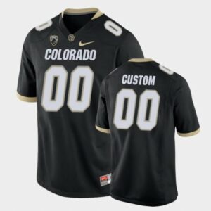 Men's Colorado Buffaloes Custom Football Jersey Name Number College Game Black
