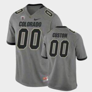 Men's Colorado Buffaloes Custom Jersey NCAA College Football Alternate Game Gray